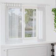 vidaXL Voile Gardin med gardiner 2 pcs Ljusgrå 175 x 140 cm Polyester