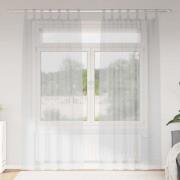 vidaXL Gardiner med gardiner 2 pcs Ljusgrå Polyester
