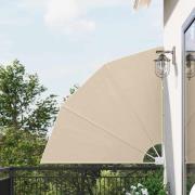 vidaXL Balkongskärm Beige 140 x 140 cm tyg