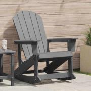 vidaXL Adirondack Gungstol Ljusgrå 73.5 x 92 x 90cm Plast
