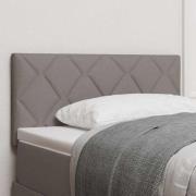 vidaXL Huvudgavel Taupe 90 cm tyg