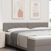 vidaXL Huvudgavel Taupe 200 cm tyg