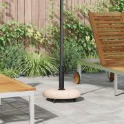 vidaXL Parasollfot Gul, Svart 45 x 45 x 40 cm Betong, metall