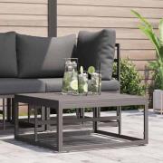 vidaXL Utomhus Möbler Svart Aluminium
