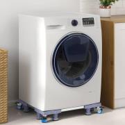 vidaXL Tvättmaskinsockel Grå 66 x 66 x 12 cm Rostfritt stål