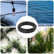 vidaXL Stängsel binds tråd Antracit 33 m PVC