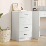 vidaXL Sideboard med låda Vit 40 x 41 x 75 cm Konstruerat trä