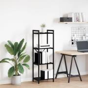 vidaXL Bokhylla Svart ek 40 x 30 x 118 cm Konstruerat trä