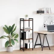 vidaXL Hyllsystem Rökt ek 40 x 30 x 85 cm Konstruerat trä