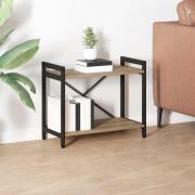 vidaXL Bokhylla artisan ek 60 x 30 x 48.5 cm Konstruerat trä