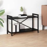 vidaXL Bokhylla Svart ek 80 x 30 x 48.5 cm Konstruerat trä