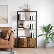 vidaXL Hyllsystem Gammalt trä 80 x 30 x 155.5 cm Konstruerat trä