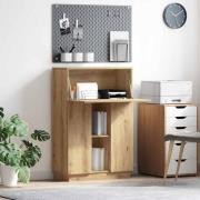 vidaXL Skrivbord artisan ek 71,5 x 31,5 x 106,5 cm Konstruerat trä