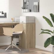 vidaXL Sideboard med låda Sonoma-ek 38 x 34 x 75 cm