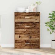 vidaXL Sideboard med låda Gammalt trä 60 x 31 x 84 cm Konstruerat trä
