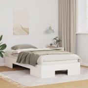 vidaXL Sängram Vit 80 x 200 cm