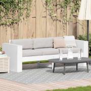 vidaXL Trädgårdsoffa Vit 185.5 x 60 x 62 cm Massiv furu
