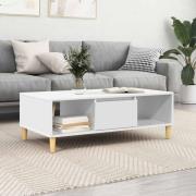 vidaXL Kaffeebord Vit 102 x 55 x 35 cm