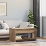 vidaXL Kaffeebord artisan ek 80 x 50.5 x 41.5 cm Konstruerat trä