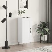 vidaXL Skänk vit 34,5x34x90 cm konstruerat trä