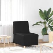 vidaXL Soffstol utan armstöd svart 55 cm konstläder