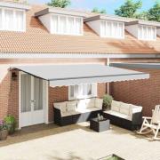 vidaXL Markis Antracit 5 x 3 m Metall