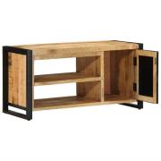vidaXL Skobänk Brun 100 x 40 x 50 cm Massivt Mangoträ