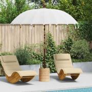 vidaXL Balinesisk Parasol Kräm (210-220) x 260 cm