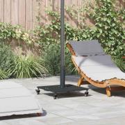 vidaXL Utomhusparaplyfötter Svart 45 x 45 x 31.5 cm Stål