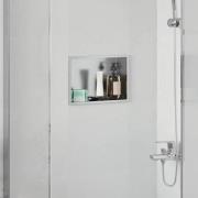 vidaXL Dusch Nisch Silver 30 x 20 x 9.5 cm Rostfritt stål