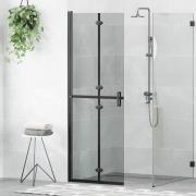 vidaXL Walk-In duschvägg Svart 70 x 6,5 x 190 cm