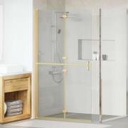 vidaXL Walk-In duschvägg Guld 90 x 6.5 x 190 cm