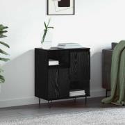 vidaXL Sideboard Svart ek 60 x 35 x 70 cm Konstruerat trä