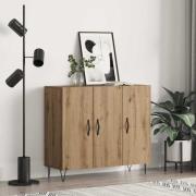 vidaXL Sideboard Artisan Ek 90 x 32,5 x 80 cm Konstruerat trä