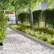 vidaXL Gräskanter 20 pcs Silver 100 x 0.5 x 20 cm Galvaniserat stål