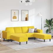 Soffset 3 pcs Gul Sammet