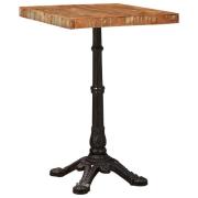 vidaXL Bistrobord Brun 50 x 50 x 76 cm massivt återvunnet trä