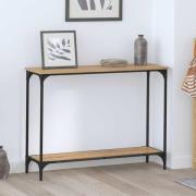 vidaXL Konsolbord artisan ek 101 x 30.5 x 75 cm Konstruerat trä