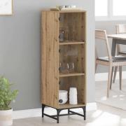 vidaXL Skåp artisan ek 35 x 37 x 117 cm Konstruerat trä