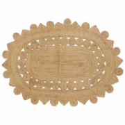 vidaXL Matta Beige 100 x 152 cm Jute