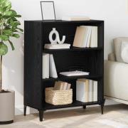 vidaXL Sideboard Svart ek 32.5 x 69.5 x 90 cm Konstruerat trä