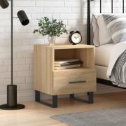 vidaXL Sängbord sonoma-ek 40x35x47,5 cm konstruerat trä