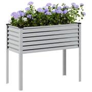 vidaXL Trädgårdskruka 100x45x90 cm galvaniserat stål