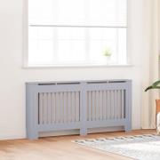 vidaXL Radiatorlock 2 pcs Grå 172 x 19 x 81.5 cm Konstruerat trä