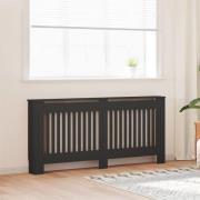 vidaXL Radiatorlock 2 pcs Svart 172x19x81.5cm Konstruerat trä