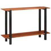 vidaXL Konsolbord med hylla Brun 110 x 30 x 75 cm massivt akacia