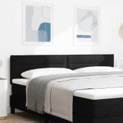 vidaXL Huvudgavel Höjdjusterbar med huvudgavel Svart 180 cm tyg