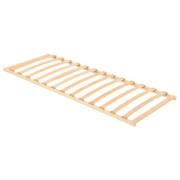 vidaXL Ribbad sängbotten Brun 80 x 190 cm Massivt bokträ