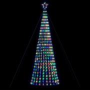 vidaXL LED julgran 1028 LEDs flerfärgad 403 cm