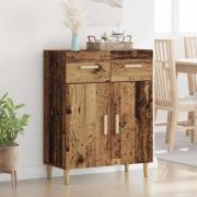 vidaXL Sideboard Gammalt trä 34 x 69.5 x 89 cm Konstruerat trä